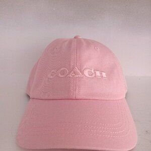 COACH Pink Adjustable Hat NWT